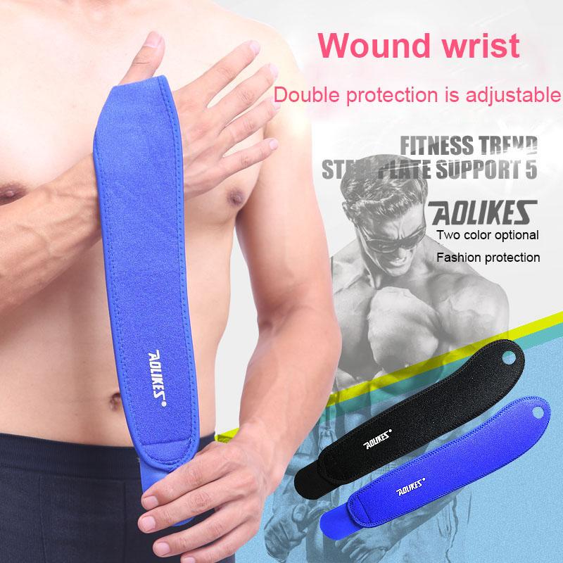 Aolikes 1PCS Gym Wrist Bands Sports Wristband  Support Straps Wraps for Weight Lifting  Protector